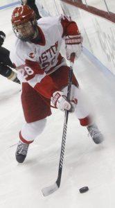Freshman J.J. Piccinich scored his first collegiate goal in BU's 5-1 win over RPI. PHOTO BY MAYA DEVEREAUX/DAILY FREE PRESS STAFF