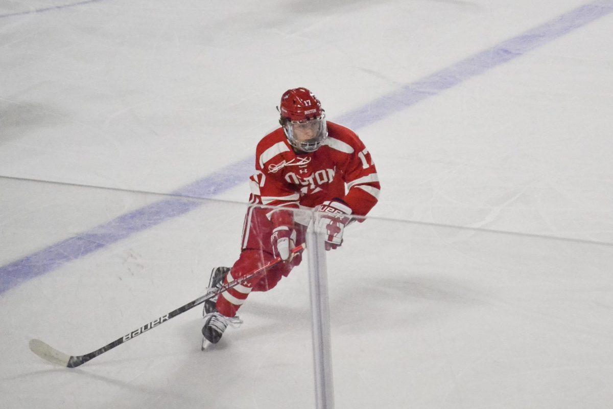 Terriers survive wild night in Durham, defeat UNH 6-3