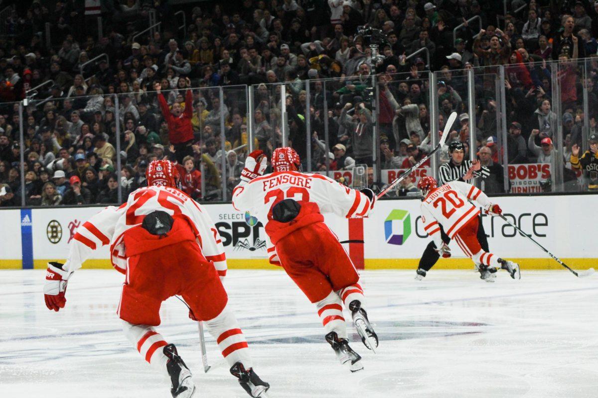 Shorthanded Terriers gut out 3-2 win to clinch Hockey East title