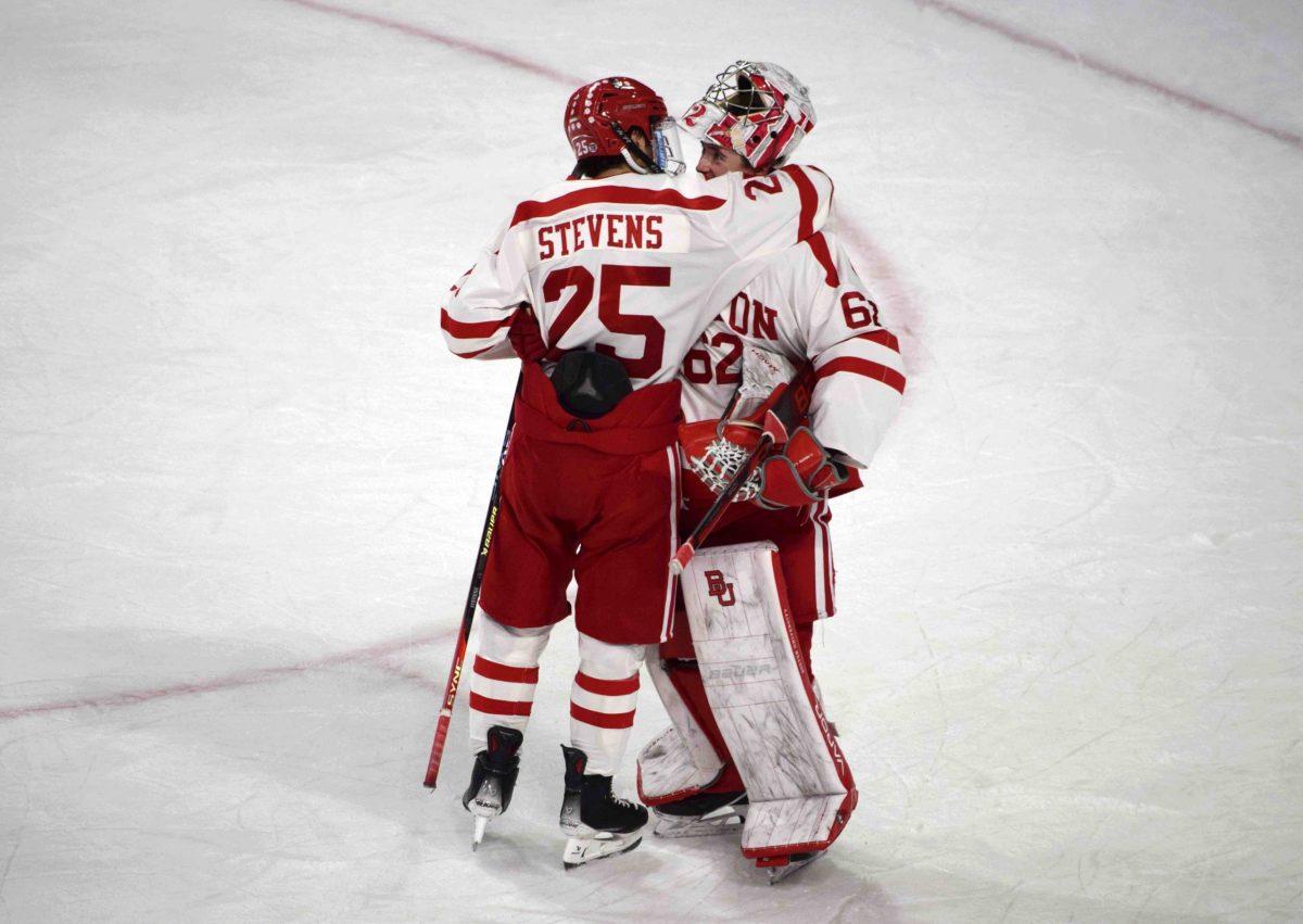 Mathieu Caron earns shutout in 3-0 Terrier win over University of New Hampshire