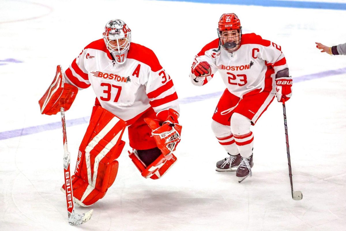 Callie Shanahan (left) and Tamara Giaquinto (right) became the first Terriers selected at the PWHL Draft straight out of BU.