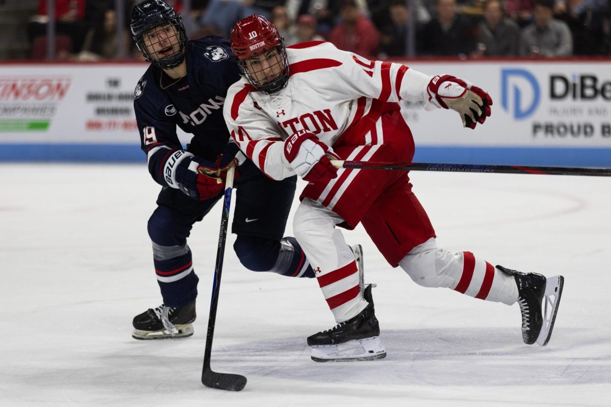 After a strong start, BU men's hockey collapses in 8-4 loss to UConn