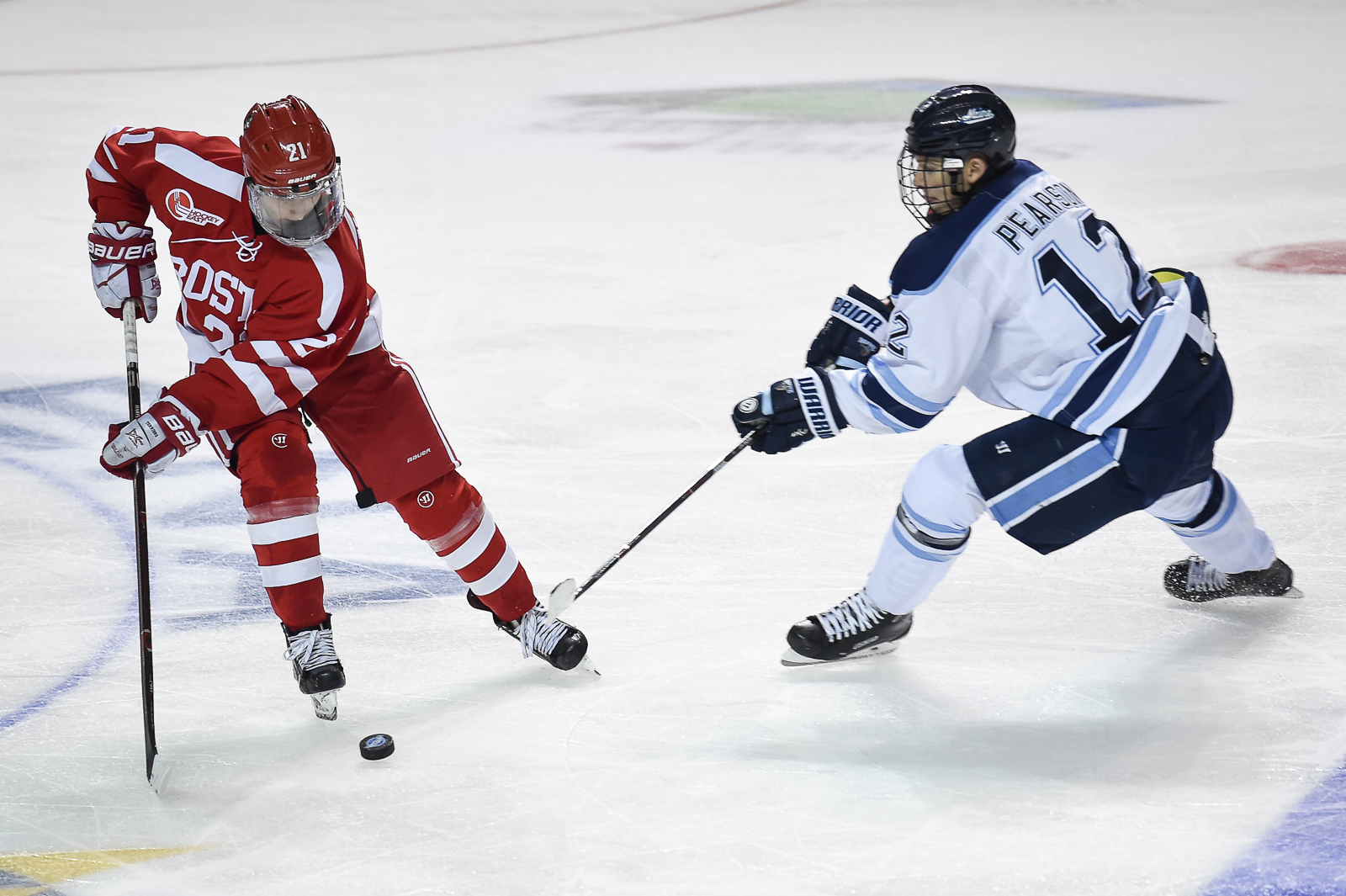 Sophomore forward Patrick Harper picks up three assists this weekend. PHOTO BY MADDIE MALHOTRA/ DAILY FREE PRESS STAFF