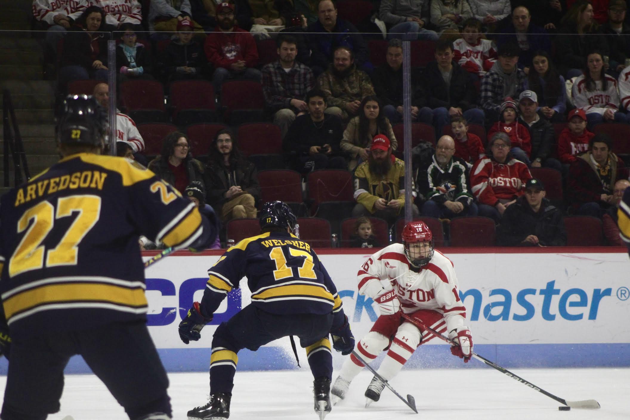 Around Hockey East: Merrimack wins fourth straight, BU jumps to