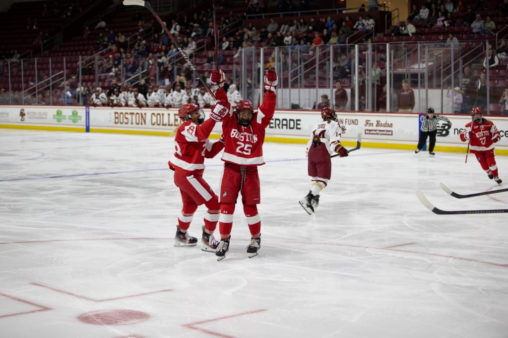 In Battle of Comm. Ave finale, BU women’s hockey suffocates Boston College in 3-1 win