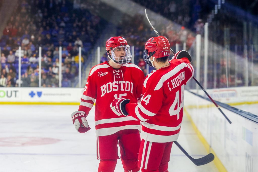 Behind Cole Hutson’s magic, BU men’s hockey battles to shootout win at UConn